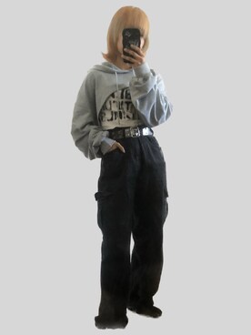 「重ね着ベストシーズン」｜「アイテム（スウェット）」を使った、⸜🌻⸝‍*ゆ.⸜🌷︎⸝‍さん（レディース・150cm）の秋コーディネート