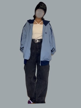 「アイテム（スウェット）」を使った、⸜🌻⸝‍*ゆ.⸜🌷︎⸝‍さん（レディース・150cm）の夏コーディネート
