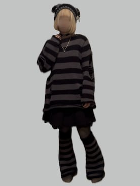 「アイテム（レッグウォーマー）」を使った、⸜🌻⸝‍*ゆ.⸜🌷︎⸝‍さん（レディース・150cm）の冬コーディネート