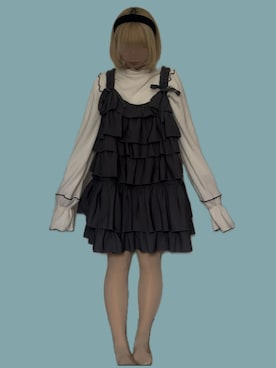 「アイテム（ワンピース/ドレス）」を使った、⸜🌻⸝‍*ゆ.⸜🌷︎⸝‍さん（レディース・150cm）の冬コーディネート