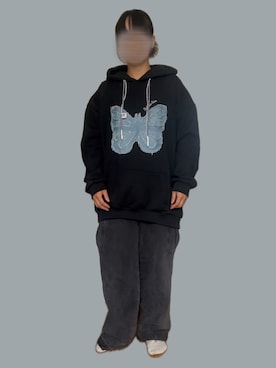 「アイテム（パーカー）」を使った、⸜🌻⸝‍*ゆ.⸜🌷︎⸝‍さん（レディース・150cm）の秋コーディネート