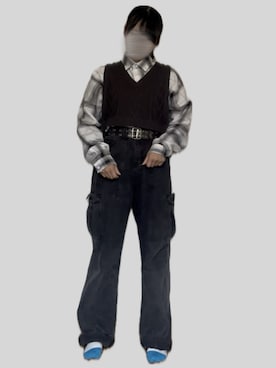 「アイテム（ベスト）」を使った、⸜🌻⸝‍*ゆ.⸜🌷︎⸝‍さん（レディース・150cm・20代）の秋コーディネート