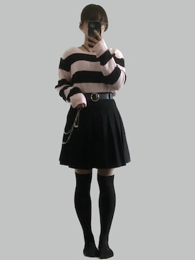 「Honeys（ハニーズ）のアイテム（キャミソール）」を使った、⸜🌻⸝‍*ゆ.⸜🌷︎⸝‍さん（レディース・150cm）の秋コーディネート
