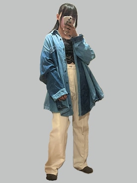 「apres jour（アプレジュール）のアイテム（パンツ）」を使った、⸜🌻⸝‍*ゆ.⸜🌷︎⸝‍さん（レディース・150cm）の春コーディネート