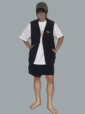 「アイテム（カーゴパンツ）」を使った、⸜🌻⸝‍*ゆ.⸜🌷︎⸝‍さん（レディース・150cm）の夏コーディネート