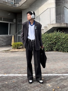 「アイテム（ジャケット/アウター）」を使った、wataruさん（メンズ・175cm・10代）の冬コーディネート