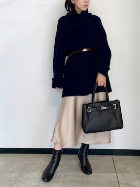 「CEPIE.（セピエ）のアイテム」を使った、hanaさん（レディース・160cm）の冬コーディネート