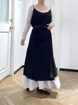 「フォロバ」｜「アイテム（ワンピース/ドレス）」を使った、hanaさん（レディース・160cm）の春コーディネート