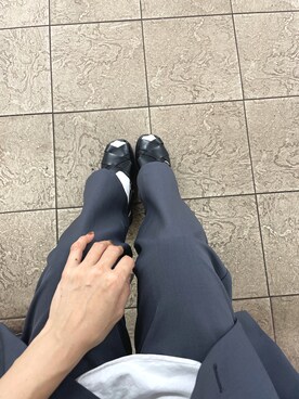 「MEDE19F（メデジュウキュウ）のアイテム（ベスト）」を使った、イトノリさん（レディース・160cm）の秋コーディネート
