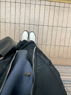 「MEDE19F（メデジュウキュウ）のアイテム（ベスト）」を使った、イトノリさん（レディース・160cm）の冬コーディネート