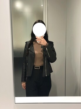 ライダースジャケットを使った H M のレディース人気ファッションコーディネート Wear