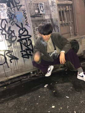 「AZUL（アズール）のアイテム（バッグ）」を使った、hyahyahya18yutoさん（メンズ・183cm）の夏コーディネート