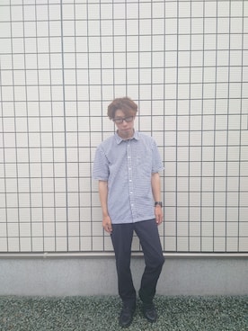 「アイテム（メガネ）」を使った、ゆーたろー。さん（メンズ・178cm・20代）の夏コーディネート