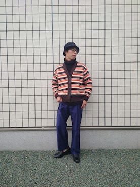 「アイテム（メガネ）」を使った、ゆーたろー。さん（メンズ・178cm・20代）の冬コーディネート