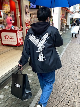「Yohji Yamamoto（ヨウジヤマモト）のアイテム（ナイロンジャケット）」を使った、inusouさん（メンズ・166cm）の秋コーディネート