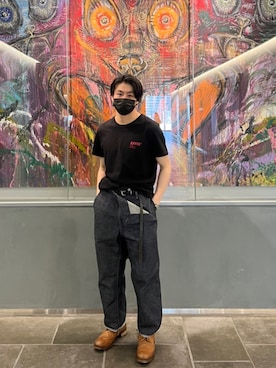 「AFFIX（表示禁止）（アフィックス）のアイテム」を使った、inusouさん（メンズ・166cm）の夏コーディネート