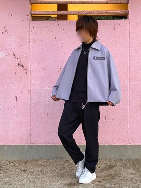 ルーズスリーブジップブルゾンを使った人気ファッションコーディネート ルーズスリーブジップブルゾンを使った人気ファッションコーディネート