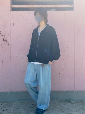 「DOOPZ（ドープス）のアイテム（ブルゾン）」を使った、こうきさん（メンズ・171cm）の秋コーディネート