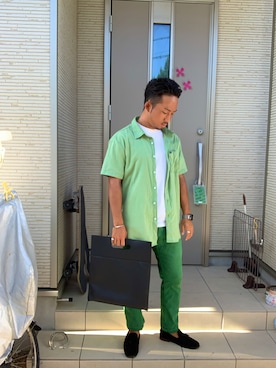 「BRIXTON（ブリクストン）のアイテム（ジャケット/アウター）」を使った、soichiro7さん（メンズ・163cm）の夏コーディネート