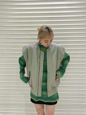 「ハイトーンカラー」｜「アイテム（ブルゾン）」を使った、sakachan7さん（レディース・163cm）の秋コーディネート