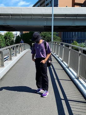 「BEN DAVIS（ベンデイビス）のアイテム（バッグ）」を使った、minita27さん（メンズ・171cm）の夏コーディネート