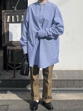 「春服デビュー宣言」｜「アイテム（チノパンツ）」を使った、フウナさん（レディース・159cm）の春コーディネート