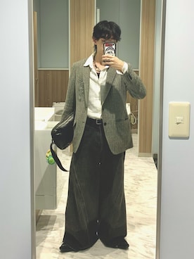 「H&M（エイチ・アンド・エム）のアイテム（トップス）」を使った、たいきさん（メンズ・168cm）の冬コーディネート