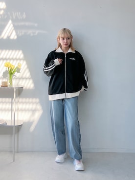 「タートルネック」｜「アイテム（ジャージ）」を使った、Miyukiさん（レディース・160cm）の冬コーディネート
