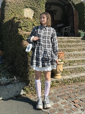 「AS KNOW AS plus（アズノゥアズプラス）のアイテム」を使った、Miyukiさん（レディース・160cm）の冬コーディネート