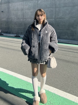 「アイテム（サンダル）」を使った、Miyukiさん（レディース・160cm）の秋コーディネート