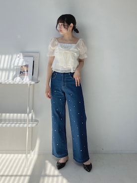 「AS KNOW AS plus（アズノゥアズプラス）のアイテム（パンプス）」を使った、Miyukiさん（レディース・160cm）の春コーディネート