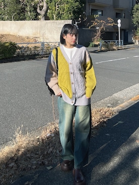 「AS KNOW AS plus（アズノゥアズプラス）のアイテム（トップス）」を使った、Miyukiさん（レディース・160cm）の冬コーディネート