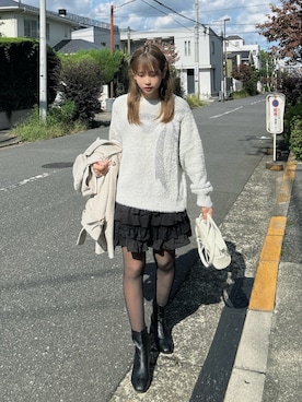 「アイテム（チェスターコート）」を使った、Miyukiさん（レディース・160cm）の秋コーディネート