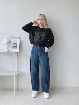 「AS KNOW AS plus（アズノゥアズプラス）のアイテム（スニーカー）」を使った、Miyukiさん（レディース・160cm）の冬コーディネート