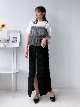 「AS KNOW AS plus（アズノゥアズプラス）のアイテム（パンプス）」を使った、Miyukiさん（レディース・160cm）の春コーディネート