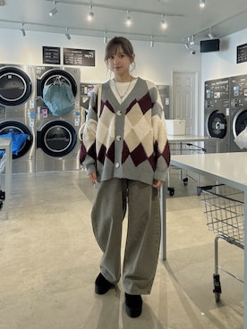 「AS KNOW AS plus（アズノゥアズプラス）の厚底ショートムートンブーツ（ブーツ）」を使った、Miyukiさん（レディース・160cm）の秋コーディネート