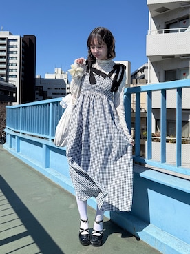 「AS KNOW AS plus（アズノゥアズプラス）のアイテム（トップス）」を使った、Miyukiさん（レディース・160cm）の春コーディネート