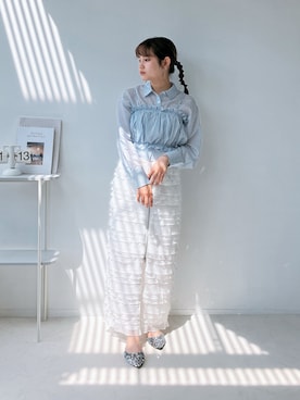 「AS KNOW AS plus（アズノゥアズプラス）のアイテム（パンプス）」を使った、Miyukiさん（レディース・160cm）の春コーディネート