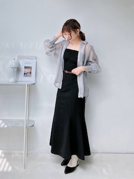 「AS KNOW AS plus（アズノゥアズプラス）のアイテム（パンプス）」を使った、Miyukiさん（レディース・160cm）の春コーディネート