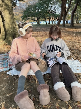 「アイテム（サンダル）」を使った、Miyukiさん（レディース・160cm）の秋コーディネート