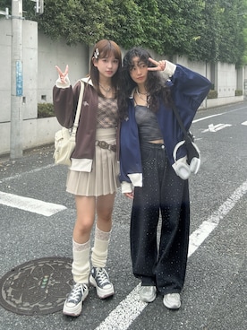 「アイテム（ジャージ）」を使った、Miyukiさん（レディース・160cm）の夏コーディネート