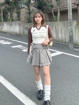 「AS KNOW AS plus（アズノゥアズプラス）のアイテム」を使った、Miyukiさん（レディース・160cm）の冬コーディネート