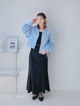 「AS KNOW AS plus（アズノゥアズプラス）のアイテム（パンプス）」を使った、Miyukiさん（レディース・160cm）の春コーディネート