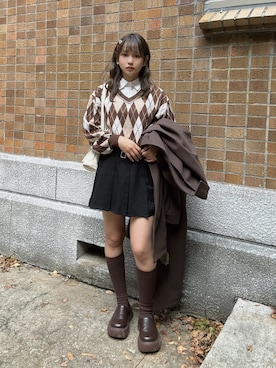 「アイテム（サンダル）」を使った、Miyukiさん（レディース・160cm）の秋コーディネート