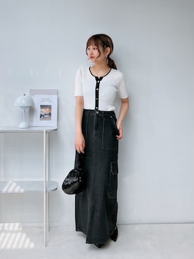 「AS KNOW AS plus（アズノゥアズプラス）のアイテム（パンプス）」を使った、Miyukiさん（レディース・160cm）の春コーディネート