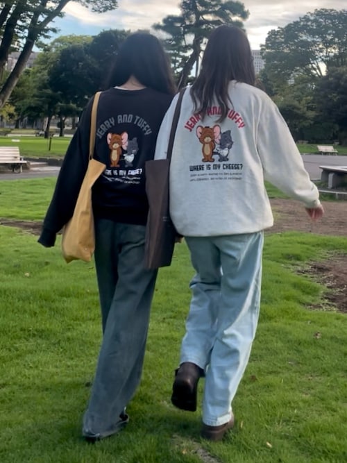 セール】☆アクリルキーホルダー付き トムとジェリー スウェットプル