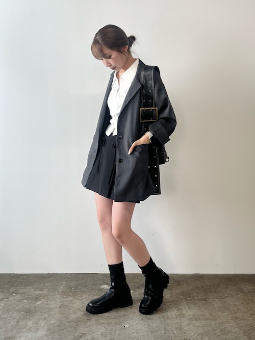 THEAIRTOWN★ジッパー装飾★ショルダーバッグ（04-125） Theater code ショルダーバッグ cross ornament shoulder bag