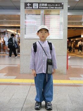 「アイテム（帽子）」を使った、housebabypresleyさん（キッズ・120cm）の秋コーディネート