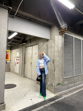 武島マリアさん（レディース・157cm）の春コーディネート