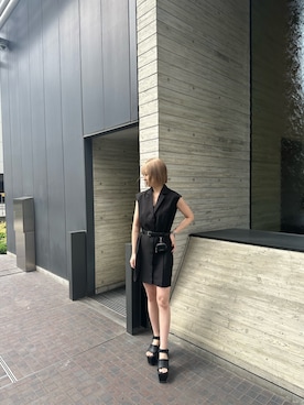 「シック」｜「アイテム（ワンピース/ドレス）」を使った、武島マリアさん（レディース・157cm）の春コーディネート